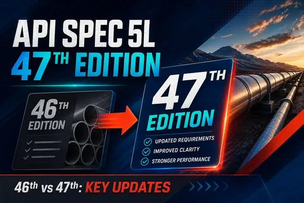 API Spec 5L 47th Edition,API 5L,line pipe standard,HFW pipe,CO2 pipeline