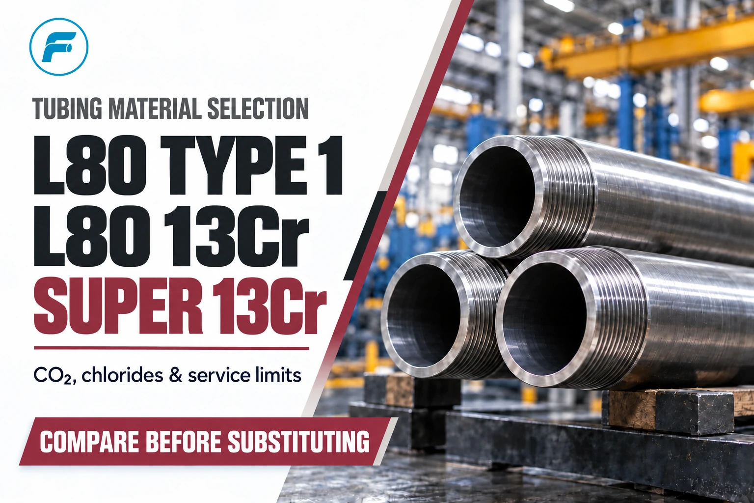 L80 مقابل أنابيب 13Cr ، 13Cr مقابل السوبر 13Cr ، L80 13Cr مقابل السوبر 13Cr ، CO2 مادة أنابيب التآكل