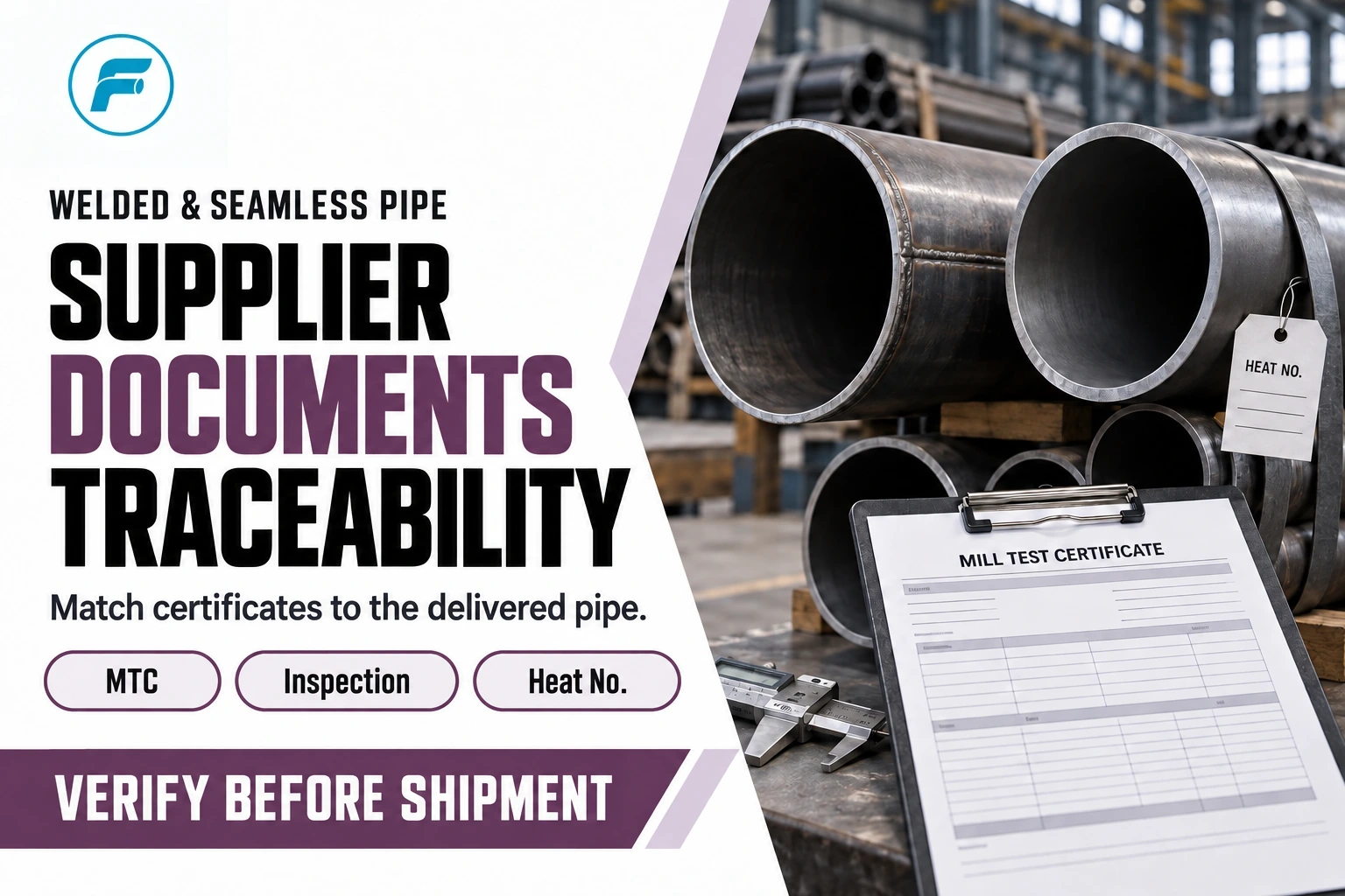 welded and seamless steel pipe supplier,steel pipe documentation,mill test certificate,pipe supplier traceability