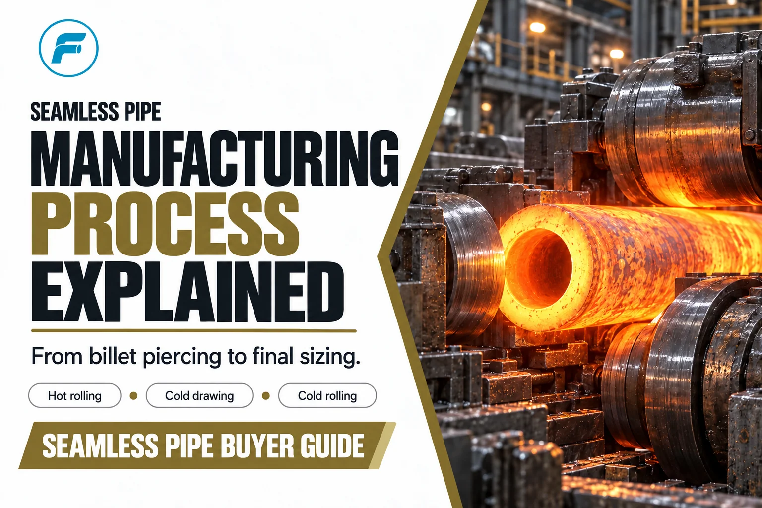 seamless steel pipe manufacturing process,rotary piercing,cold drawn seamless pipe