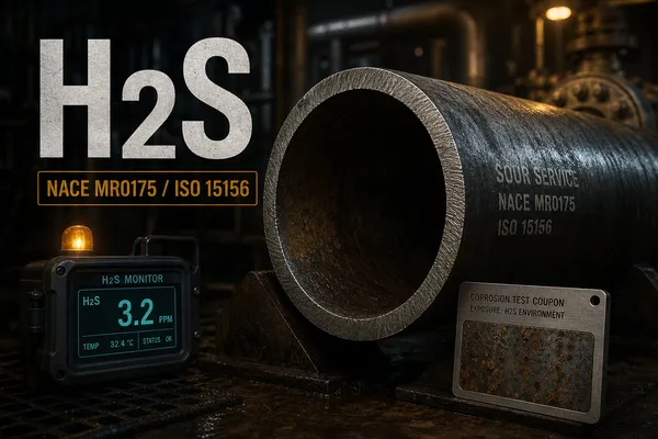 أنابيب الخدمة الحامضة,H2S,NACE MR0175,ISO 15156,OCTG,أنابيب النفط والغاز
