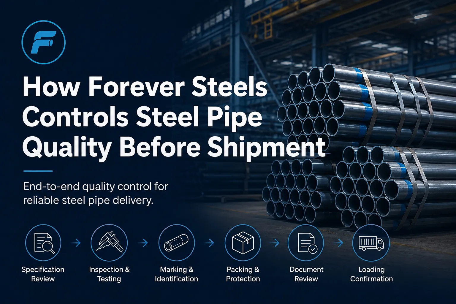 steel pipe quality control,pre-shipment inspection,steel pipe inspection,pipe QC