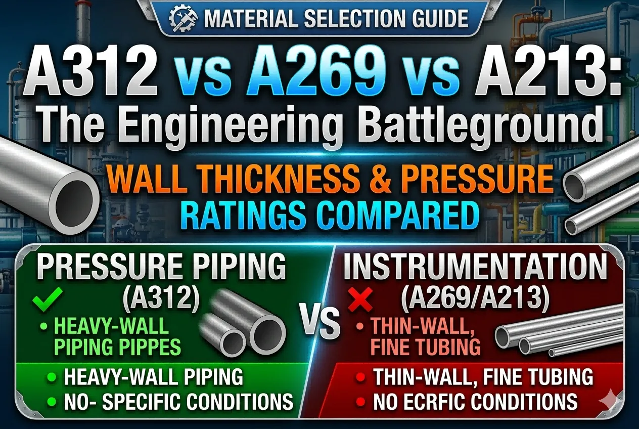 ASTM A312 vs A269 vs A213: Stainless Steel Pipe Selection Guide 