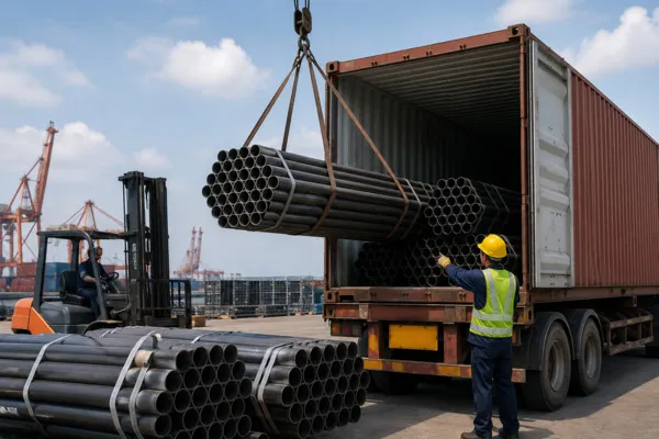 How Many Steel Pipes Can Fit in a Shipping Container?