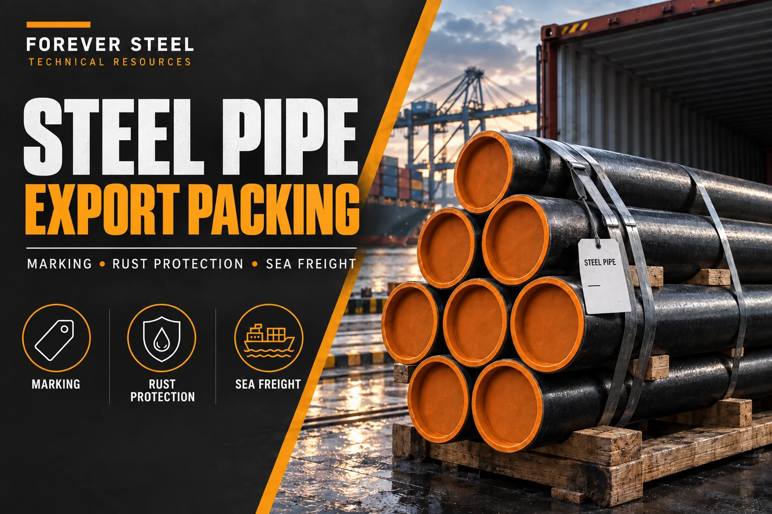 Steel Pipe Export Packing and Marking Guide