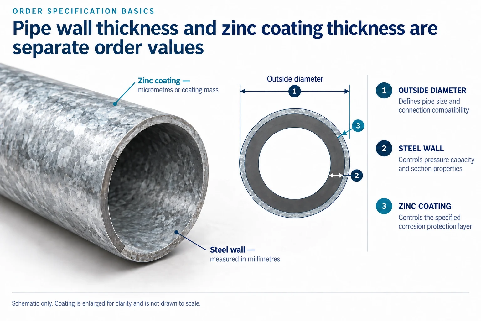 galvanized pipe coating thickness,zinc coating g,m²,zinc coating micrometres,BS 1387 galvanized pipe,EN 10240 coating,ASTM A53 galvanized pipe
