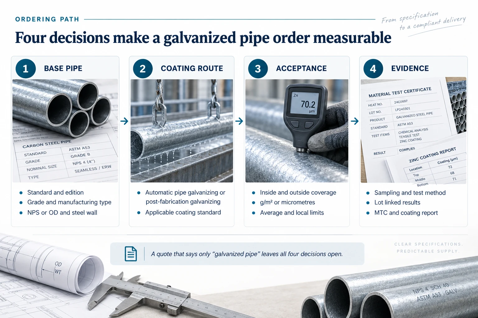 galvanized pipe coating thickness,zinc coating g,m²,zinc coating micrometres,BS 1387 galvanized pipe,EN 10240 coating,ASTM A53 galvanized pipe