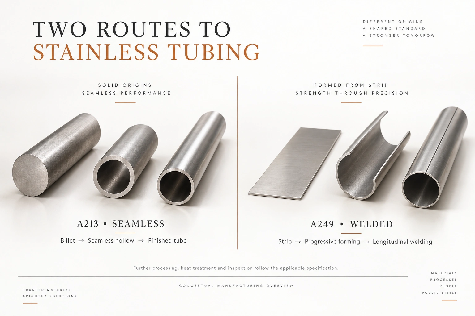 ASTM A213 vs A249,heat exchanger tubes,seamless vs welded tubes,minimum wall vs average wall,A249 substitute for A213