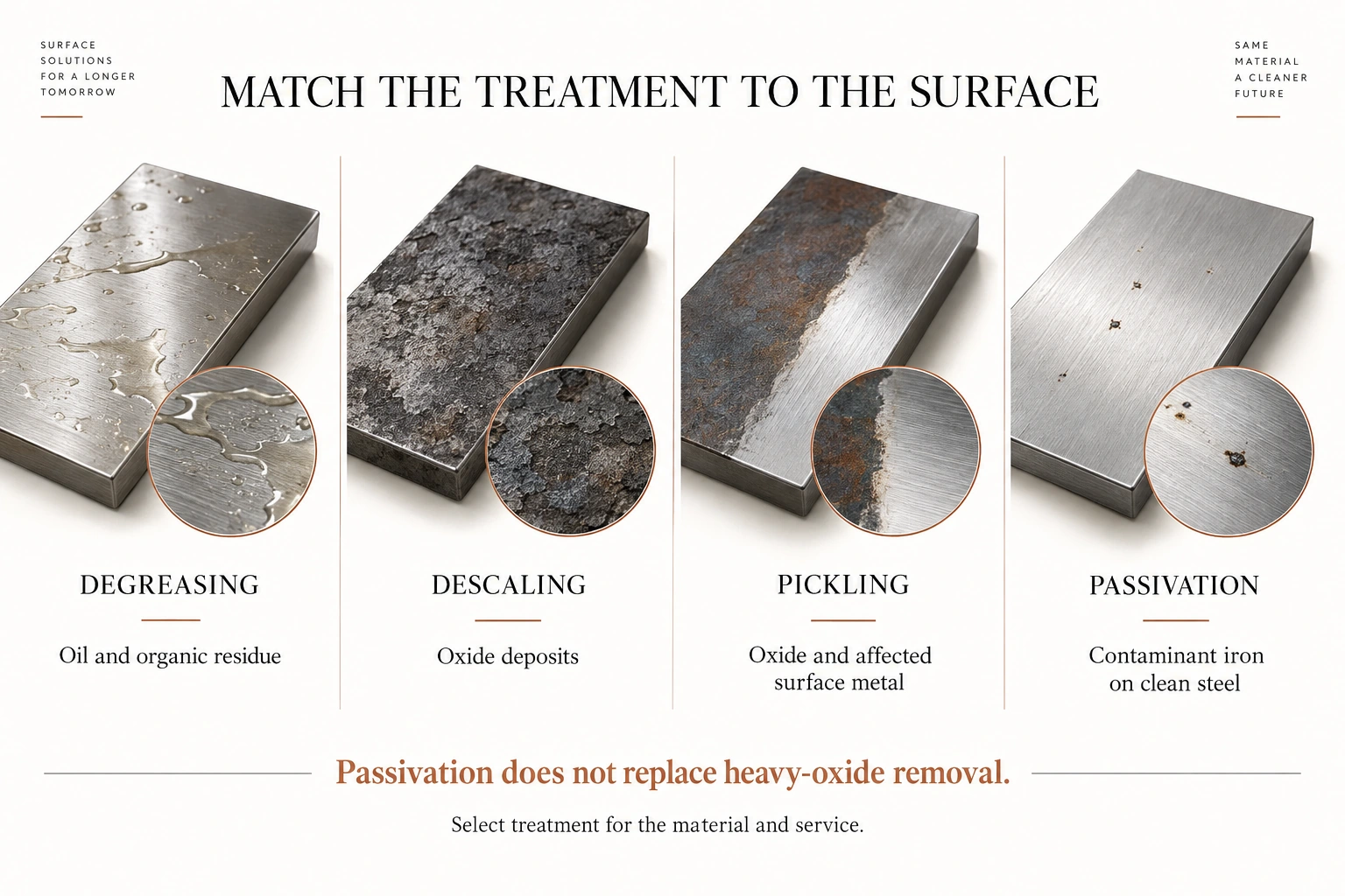 stainless steel pipe pickling and passivation,weld heat tint removal,free iron test,ASTM A380 vs A967