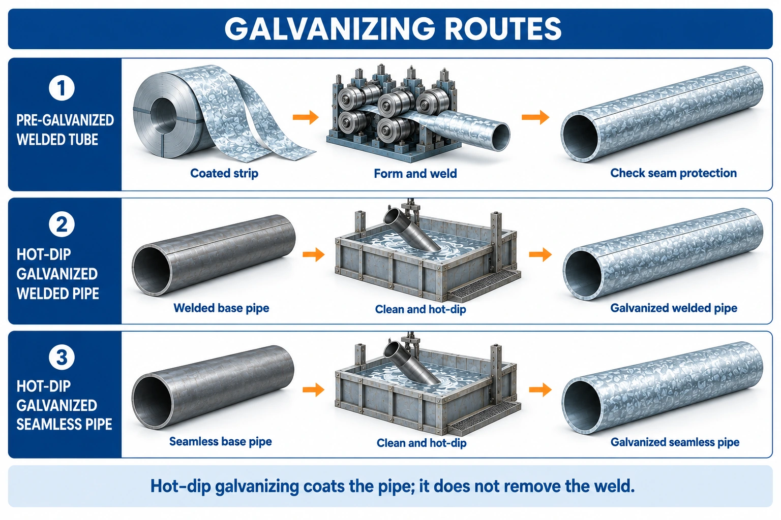 pre galvanized vs hot dip galvanized pipe,galvanized pipe weld,zinc coating